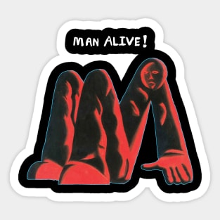 leg man alive tshirt Sticker